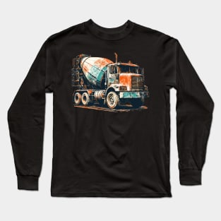 Concrete Mixer Truck Long Sleeve T-Shirt